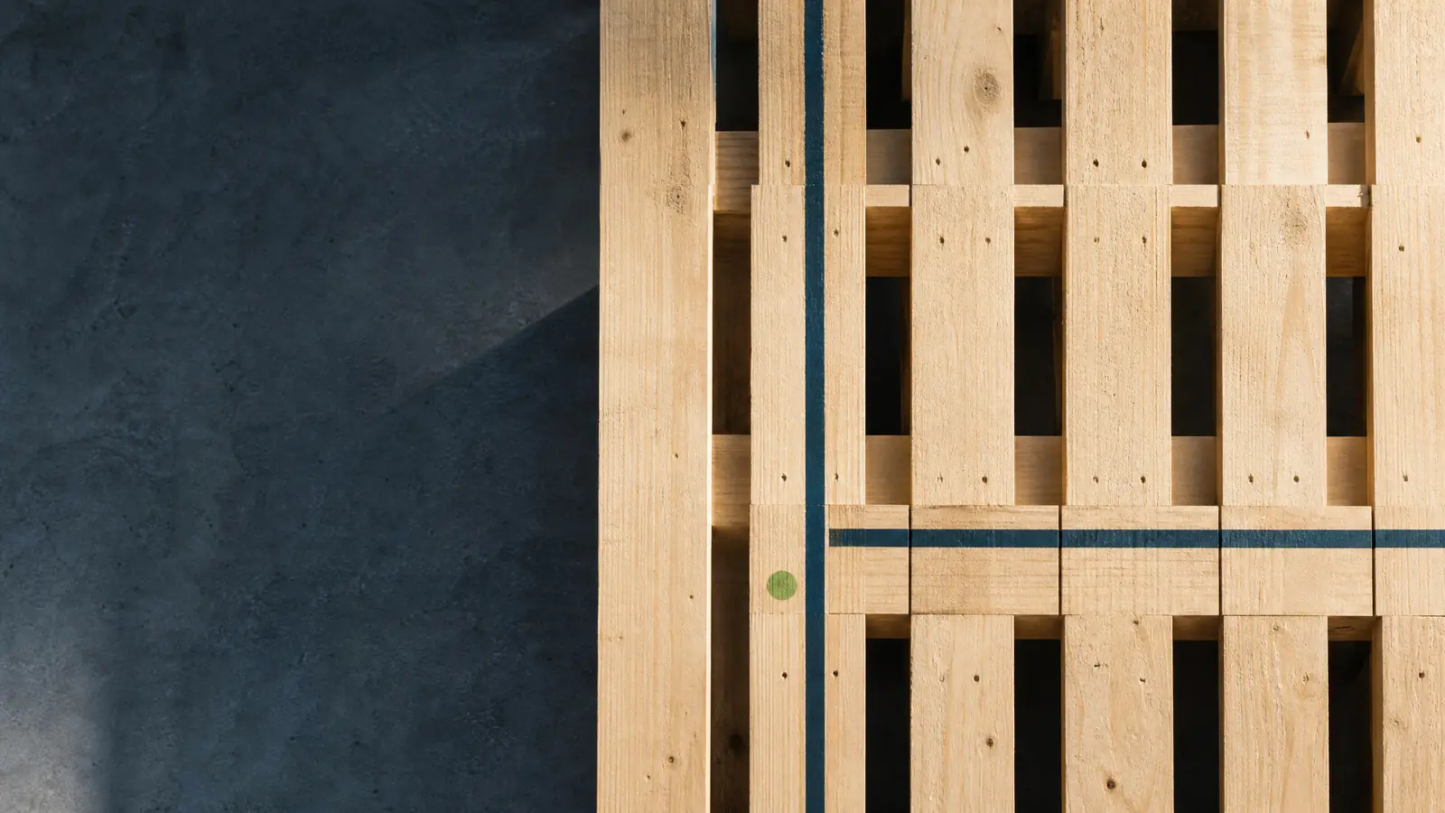 Dettaglio tecnico del legno e dei pallet